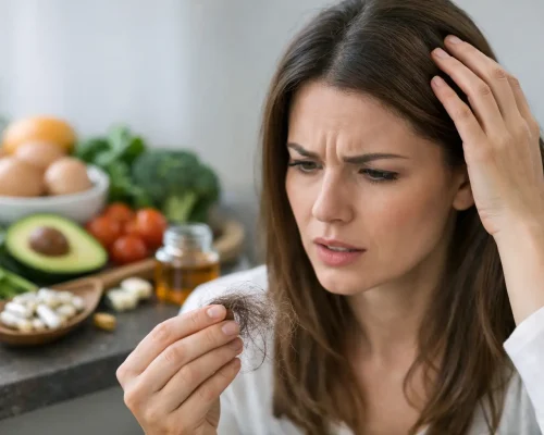 Caso de deficiência nutricional e queda capilar
