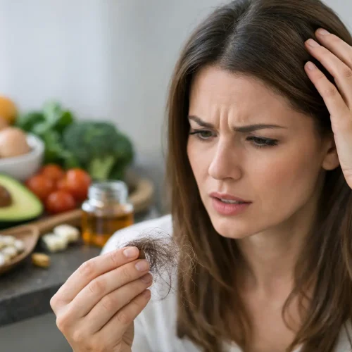 Caso de deficiência nutricional e queda capilar