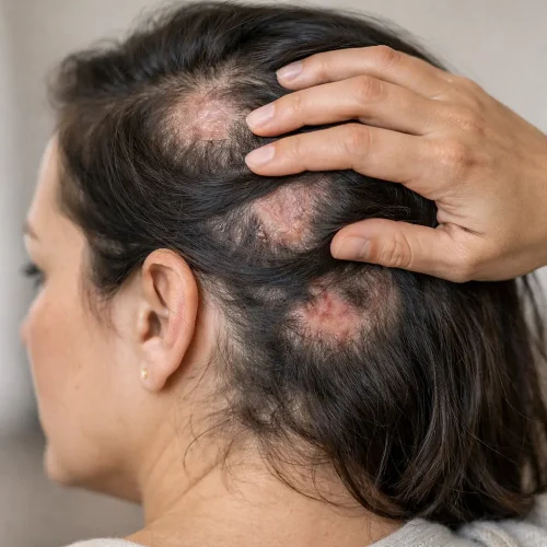 Cinco sinais de alopecia cicatricial no couro cabeludo