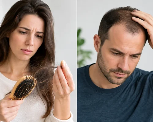 Eflúvio telógeno versus alopecia androgenética