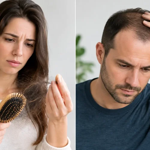 Eflúvio telógeno versus alopecia androgenética