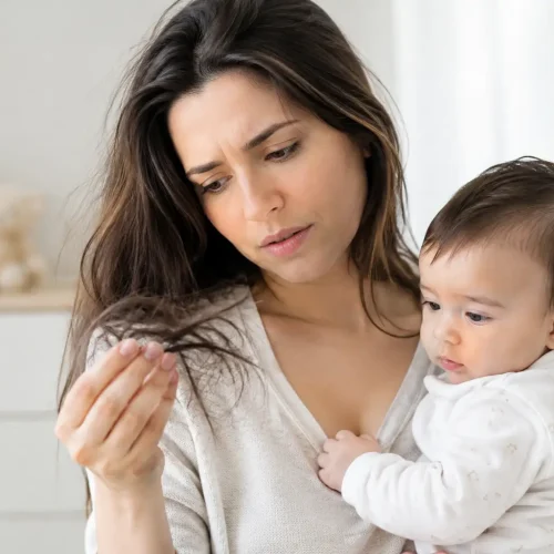 Guia de queda capilar pós-parto para mães