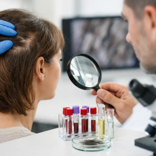 Quais exames para investigar queda de cabelo?