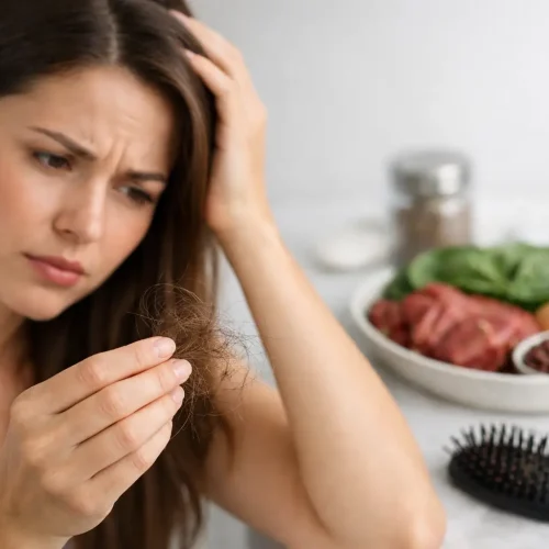 Queda de cabelo por falta de ferro e o que fazer